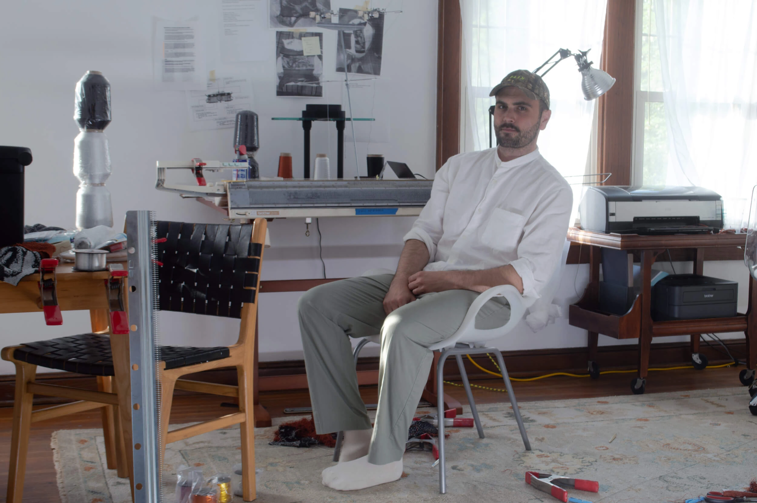 image of Bradley Weyandt in his artist studio